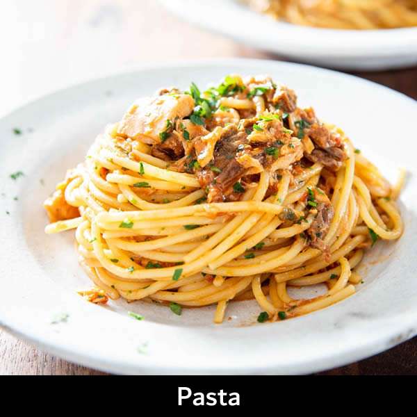 Pasta is on the menu selection online Amaretto Ristorante Pizzeria London UK